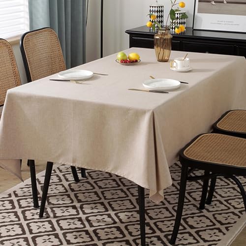 KLUOT Rechteckige Baumwoll Leinen Tischdecke 140x280cm Tischdecke Baumwolle - Pflegeleicht, Langlebig - Tischtuch & Tischdeko für Feste, Geburtstage, Hochzeiten oder den täglichen Gebrauch KLUOT Rechteckige Baumwoll Leinen Tischdecke 140x280cm Tischdecke Baumwolle - Pflegeleicht, Langlebig - Tischtuch & Tischdeko für Feste, Geburtstage, Hochzeiten oder den täglichen Gebrauch von KLUOT
