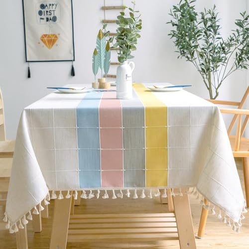 KLUOT Tischdecke 110 x 170 cm Rechteckige Tischdecken Baumwolle Leinen Tischtuch Geeignet für Home Küche Dekoration Tischwäsche KLUOT Tischdecke 110 x 170 cm Rechteckige Tischdecken Baumwolle Leinen Tischtuch Geeignet für Home Küche Dekoration Tischwäsche von KLUOT