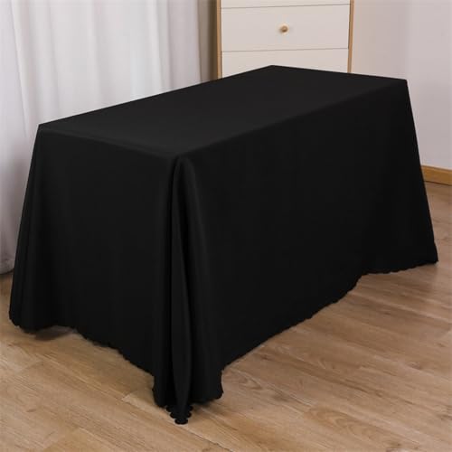 KLUOT Tischdecke 180 x 320 cm Schwarz Tischdecken Polyester Abwischbar Tischtuch Maschinenwaschbar Dekorative Outdoor Tischdecke für Picknick, Party, Garten, Wohnzimmer, Esstisch KLUOT Tischdecke 180 x 320 cm Schwarz Tischdecken Polyester Abwischbar Tischtuch Maschinenwaschbar Dekorative Outdoor Tischdecke für Picknick, Party, Garten, Wohnzimmer, Esstisch von KLUOT