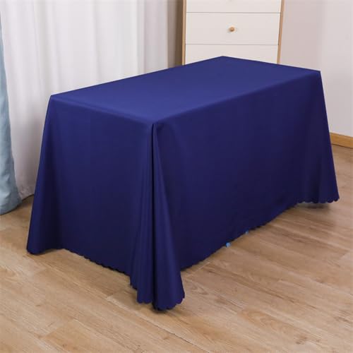KLUOT Tischdecke 200 x 300 cm dunkelblau Tischdecken Polyester Abwischbar Tischtuch Maschinenwaschbar Dekorative Outdoor Tischdecke für Picknick, Party, Garten, Wohnzimmer, Esstisch von KLUOT