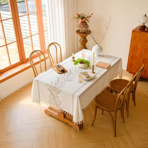 KLUOT Tischdecke 90 x 90 cm Kaffee Quaste Tischtuch Baumwolle, Leinenoptik Tischdecken Abwaschbar Table Cloth Tischtücher für Küchentisch und Outdoor KLUOT Tischdecke 90 x 90 cm Kaffee Quaste Tischtuch Baumwolle, Leinenoptik Tischdecken Abwaschbar Table Cloth Tischtücher für Küchentisch und Outdoor von KLUOT