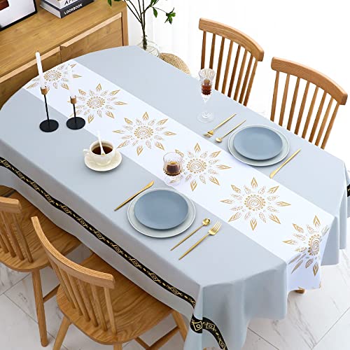 KLUOT Vinyl-Tischdecke 120x180cm Wachstuch Tischdecke wasserdichte rutschfeste Rechteckige Abwischbar PVC Tischdecke für Wohnzimmer Schlafzimmer Küche Party Garten KLUOT Vinyl-Tischdecke 120x180cm Wachstuch Tischdecke wasserdichte rutschfeste Rechteckige Abwischbar PVC Tischdecke für Wohnzimmer Schlafzimmer Küche Party Garten von KLUOT