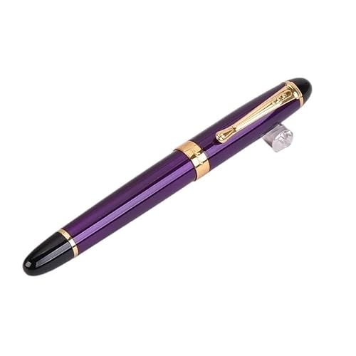 KLVN Classics Kalligraphie-Stift, dicker Körper, 1,0 mm, gebogene Feder, Metall-Füllfederhalter, luxuriöse Tinte, Geschenkstifte zum Schreiben, Violett KLVN Classics Kalligraphie-Stift, dicker Körper, 1,0 mm, gebogene Feder, Metall-Füllfederhalter, luxuriöse Tinte, Geschenkstifte zum Schreiben, Violett von KLVN