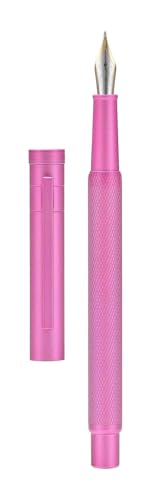 KLVN Raw Brass Füllfederhalter, extra feine Feder, klassisches Design, glattes Schreiben, Kupferstift mit Konverter und Stiftetui, Rosa KLVN Raw Brass Füllfederhalter, extra feine Feder, klassisches Design, glattes Schreiben, Kupferstift mit Konverter und Stiftetui, Rosa von KLVN