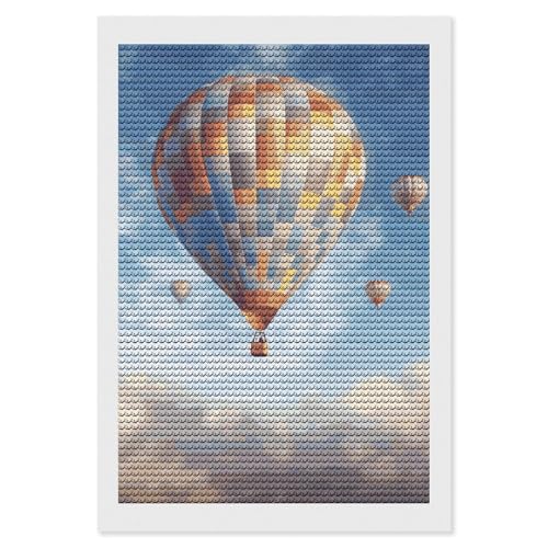 Diamond Painting Kits für Erwachsene Diamond Art Kit für Anfänger Heißluftballon 5D DIY Full Round Diamond Art Craft Kits für Erwachsene für Home Wall Decor von KLWQR