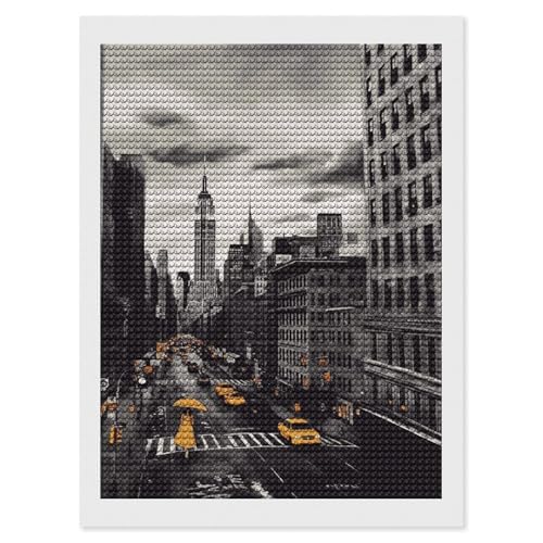 Diamond Painting Kits für Erwachsene Diamond Art Kit für Anfänger Liebe aus New York 5D DIY Full Round Diamond Art Craft Kits für Erwachsene für Home Wall Decor von KLWQR