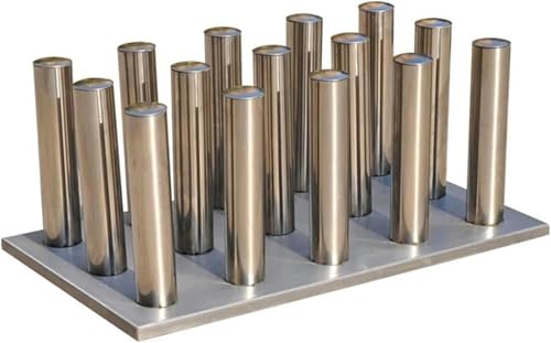 Vinyl-Aufbewahrungswagen, Vinyl-Rollenhalter mit 15 Rollen Kapazität, robuster mobiler Rollenpapier-Organizer aus Edelstahl mit Rädern für Geschenkpapier/Blaupausen/Poster/Fensterfolienrollen Vinyl-Aufbewahrungswagen, Vinyl-Rollenhalter mit 15 Rollen Kapazität, robuster mobiler Rollenpapier-Organizer aus Edelstahl mit Rädern für Geschenkpapier/Blaupausen/Poster/Fensterfolienrollen von KLYDBMYT