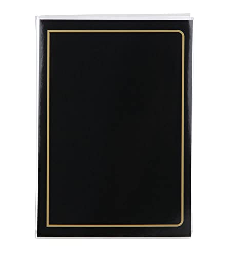 Classic Fotoalbum Fotobox Einsteck Foto Memo Album Buchalbum: Farbe: Schwarz | Format: 36 Minialbum von KM FOTO
