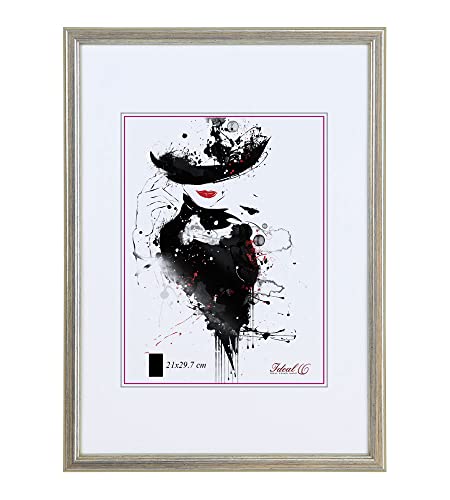Massiv Holz Bilderrahmen Foto Rahmen Holzrahmen Wanddeko Collage Poster S236: Farbe: Silber | Format: 13x18 Massiv Holz Bilderrahmen Foto Rahmen Holzrahmen Wanddeko Collage Poster S236: Farbe: Silber | Format: 13x18 von KM FOTO