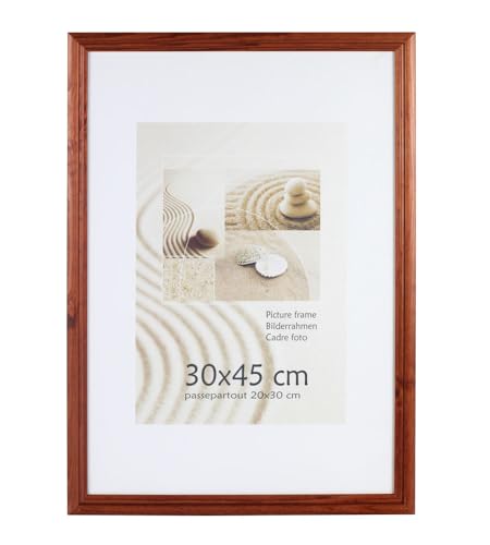 S216 Holz Bilderrahmen Acrylglas Lifestyle Foto Rahmen Collage Wanddeko Poster: Farbe: Buche | Format: 30x45 von KM FOTO