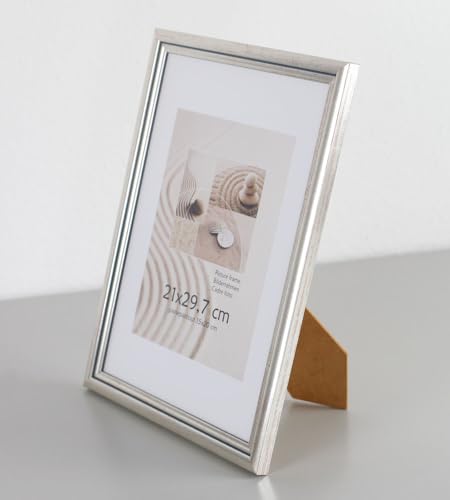 S216 Holz Bilderrahmen Acrylglas Lifestyle Foto Rahmen Collage Wanddeko Poster: Farbe: Silber | Format: 21x29,7 DIN A4 S216 Holz Bilderrahmen Acrylglas Lifestyle Foto Rahmen Collage Wanddeko Poster: Farbe: Silber | Format: 21x29,7 DIN A4 von KM FOTO