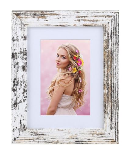 KM Foto Bilderrahmen Holz Plexi Acryl Rahmen quadratisch Collage Wanddeko Poster S215: Farbe: Shabby-Weiß | Format: 15x20 KM Foto Bilderrahmen Holz Plexi Acryl Rahmen quadratisch Collage Wanddeko Poster S215: Farbe: Shabby-Weiß | Format: 15x20 von KM Foto