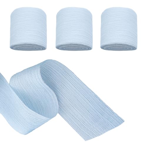 3 Rolle Schleifenband Blau 4cm*5m,Dekoband,Autoschleifen Hochzeit Schleifenband,Bänder,Geschenkband,Chiffonband Seidenband Stoffband,für Hochzeit,Strauß,Festival Geburtstag Geschenk 3 Rolle Schleifenband Blau 4cm*5m,Dekoband,Autoschleifen Hochzeit Schleifenband,Bänder,Geschenkband,Chiffonband Seidenband Stoffband,für Hochzeit,Strauß,Festival Geburtstag Geschenk von KMANGMAN