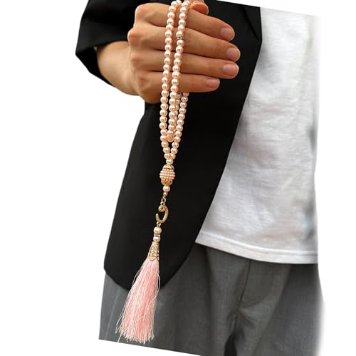 KMGDM Tasbih Perlen, künstliche Gebetsperlen für Muslime, glatte Oberfläche, für Religion und Gelassenheit, 99 Stück von KMGDM