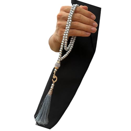 KMGDM Tasbih Perlen, künstliche Gebetsperlen für Muslime, glatte Oberfläche, für Religion und Gelassenheit, 99 Stück von KMGDM