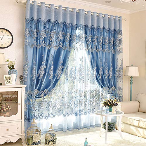 Elegance 2 Schichten Stickerei Tüll Verdunkelungsvorhänge,Doppelstöckiger ÖseVorhang Blickdicht mit Voile,Kinder Wohnzimmer Schlafzimmer Wärmeisolierter Double Deck Blackout Gardinen,Pink,Beige1pcs Elegance 2 Schichten Stickerei Tüll Verdunkelungsvorhänge,Doppelstöckiger ÖseVorhang Blickdicht mit Voile,Kinder Wohnzimmer Schlafzimmer Wärmeisolierter Double Deck Blackout Gardinen,Pink,Beige1pcs von KMILE