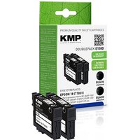 KMP E154D  schwarz Druckerpatrone kompatibel zu EPSON 2x 16 / T1621, 2er-Set von KMP