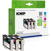 KMP E130V  cyan, magenta, gelb Druckerpatronen kompatibel zu EPSON T1306XL, 3er-Set von KMP