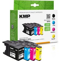 KMP B59VX schwarz, cyan, magenta, gelb Druckerpatronen kompatibel zu brother LC-1280XLVALBP, 4er-Set KMP B59VX schwarz, cyan, magenta, gelb Druckerpatronen kompatibel zu brother LC-1280XLVALBP, 4er-Set von KMP