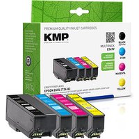 KMP E149V  schwarz, cyan, magenta, gelb Druckerpatrone kompatibel zu EPSON 26XL / T2636XL, 4er-Set von KMP