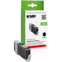 KMP C107BKX  schwarz Druckerpatrone kompatibel zu Canon CLI-571 XL BK von KMP