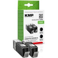KMP C89D  schwarz Druckerpatronen kompatibel zu Canon 2x PGI-550 XL PGBK von KMP