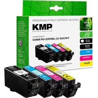 KMP schwarz, cyan, magenta, gelb Druckerpatronen kompatibel zu Canon PGI525PGBK, CLI526C/M/Y, 4er-Set KMP schwarz, cyan, magenta, gelb Druckerpatronen kompatibel zu Canon PGI525PGBK, CLI526C/M/Y, 4er-Set von KMP