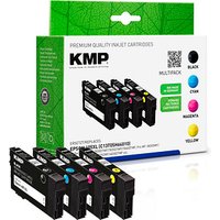 KMP  schwarz, cyan, magenta, gelb Druckerpatronen kompatibel zu EPSON 405XL BK/C/M/Y, 4er-Set von KMP