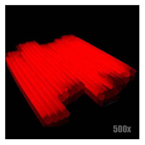 KNIXS 500x Arm-Knicklichter - Rot leuchtend inkl. 500x 3D-Verbinder und 10x Ballverbinder und 7-Lochverbinder, seit 15 Jahren in Profiqualität, Glowstick / Leuchtstab - für Party, Festival, Geburtstag oder als Dekoration KNIXS 500x Arm-Knicklichter - Rot leuchtend inkl. 500x 3D-Verbinder und 10x Ballverbinder und 7-Lochverbinder, seit 15 Jahren in Profiqualität, Glowstick / Leuchtstab - für Party, Festival, Geburtstag oder als Dekoration von KNIXS
