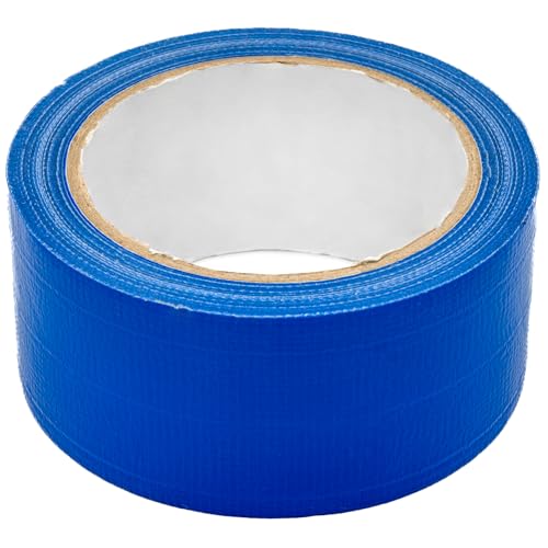 Gewebeband Panzerband Klebeband Packband Band für PE-Isolierung Duck Tape Rolle, Panzertape blau wasserfest, extreme Klebkraft (25mm x 48mm) von KNM TRADE