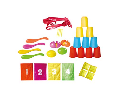 Knorrtoys 56000 - Party Set - "Fun" 32teilig, Sackhüpfen, Eierlaufen, Dosenwerfen, [Mo] von KNORRTOYS.COM