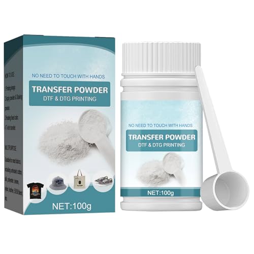 KOAHDE DTF-Transferpulver,Pulver Digital Transfer Hot Melt Adhesive,Wasserfester Schmelzklebstoff für DTF,DTF Digitales Transferpulver,DTF Heißschmelzpulver,Schmelzklebstoff für für DTF,100G von KOAHDE