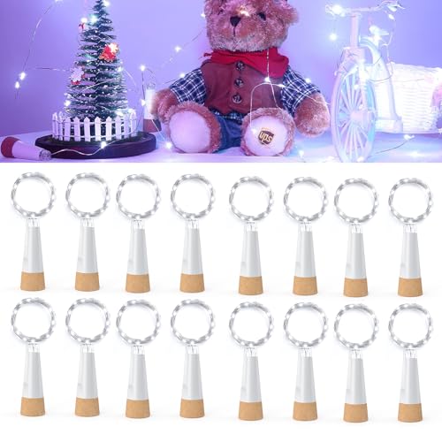 Flaschenlichter mit Korken, USB wiederaufladbares Weinflaschenlicht, batteriebetriebene Gläser, Lichterkette, 2025 verbesserte Lichterkette für Weihnachtsdekorationen Flaschenlichter mit Korken, USB wiederaufladbares Weinflaschenlicht, batteriebetriebene Gläser, Lichterkette, 2025 verbesserte Lichterkette für Weihnachtsdekorationen von KOBWA