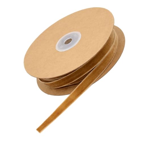 KOCKSHION 1 Rolle Breites Einseitiges Samtband Kaffee Hochwertiges Flockband für DIY Dekoration Kleidung Schmuck und Geschenkverpackungen für Hochzeiten und Feste KOCKSHION 1 Rolle Breites Einseitiges Samtband Kaffee Hochwertiges Flockband für DIY Dekoration Kleidung Schmuck und Geschenkverpackungen für Hochzeiten und Feste von KOCKSHION