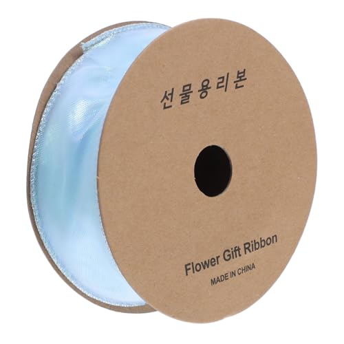 KOCKSHION 1 Rolle Illusionswellenband Falten Gold Valentinstag Schleife Rauschsperre Bögen Dekoration Vorräte Einpacken Strasssteine Willkommen Sackleinen Abs Dekorativ Binden Polyester Blue von KOCKSHION