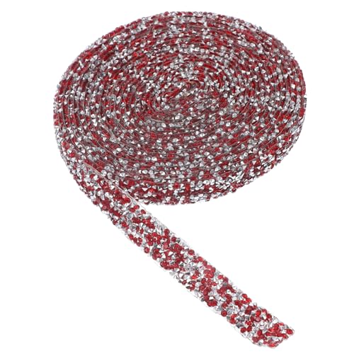 KOCKSHION 1 Rolle Selbstklebendes Strassband Glitzer Breit für DIY Dekoration Bastelprojekte Kleidung Handy und Mehr Starke Haftung Zuschneidbar Langlebig von KOCKSHION