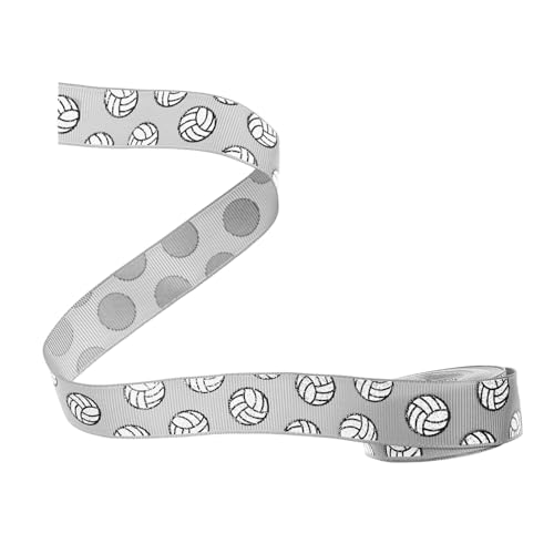 KOCKSHION 1 Rolle Volleyball Motivband Rolle Hochwertiges Diy Dekorationsband für Kuchen Bouquets Farbenfroh Knitter und Farbbeständig für Sportanlässe von KOCKSHION