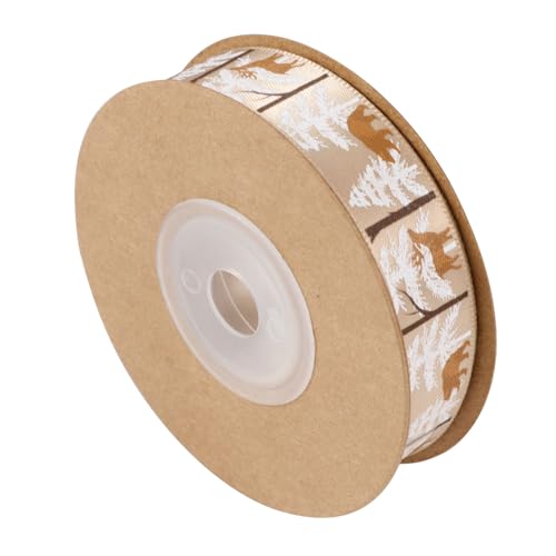 KOCKSHION 1 Rolle Weihnachtsband mit Tierdesign Dekoratives Geschenkband für DIY Weihnachtsbaum Festtagsdekoration für Verpackungen und Bastelprojekte KOCKSHION 1 Rolle Weihnachtsband mit Tierdesign Dekoratives Geschenkband für DIY Weihnachtsbaum Festtagsdekoration für Verpackungen und Bastelprojekte von KOCKSHION