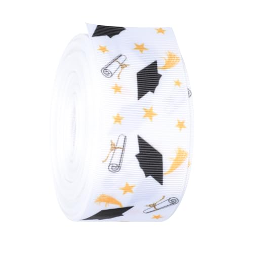 KOCKSHION 1 Rolle dekoratives Band seidenband ribbon Geschenkband für DIY Geschenkband für Frühlingsdekoration Schleife Bögen Abschluss Bogen Band zum Basteln Blumenwickband Polyester Weiß von KOCKSHION