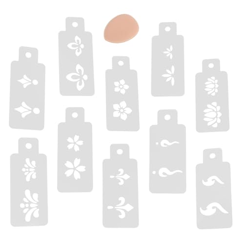 KOCKSHION 1 Satz Einzigartigen Gesichts Make Up Schablonen für Traditionelle Chinesische Kostüme Wiederverwendbare Kreative Stempel für Dekorationen und Bühnenauftritte mit Daumenpinsel von KOCKSHION
