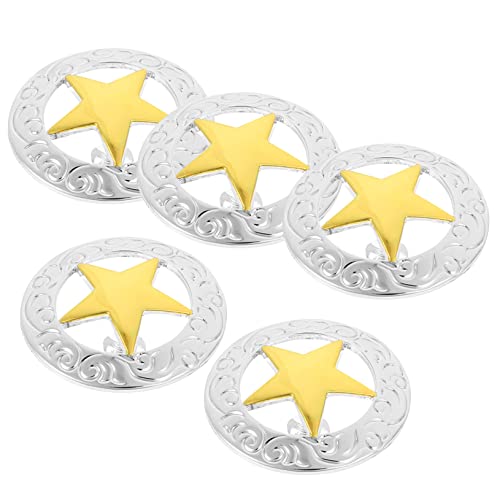KOCKSHION 1 Satz Legierungsschnalle Nähen Von Verzierungen Knöpfe Annähen Sternknöpfe Selber Nähen Tasten Pentagramm-taste Knöpfe Für Kleidung Knopf in Sternform 5 Stück KOCKSHION 1 Satz Legierungsschnalle Nähen Von Verzierungen Knöpfe Annähen Sternknöpfe Selber Nähen Tasten Pentagramm-taste Knöpfe Für Kleidung Knopf in Sternform 5 Stück von KOCKSHION
