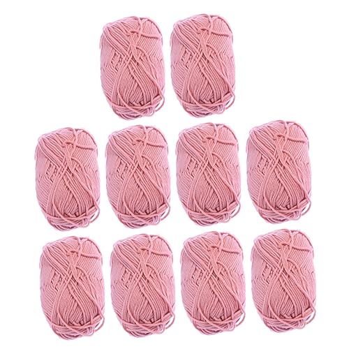 KOCKSHION 10 Rollen Diy Baumwollgarn für Häkeln und Stricken Fädige Milch Cotton für Kleidung Accessoires und Kinderdecken Super Weich und Langlebig von KOCKSHION