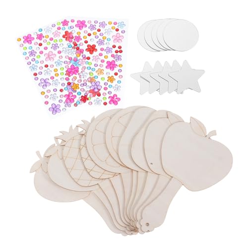 KOCKSHION 10 Sätze Unvollendete Holz Handspiegel mit Strasssteinen Diy Malset für Partydekorationen und Geburtstagsgeschenke KOCKSHION 10 Sätze Unvollendete Holz Handspiegel mit Strasssteinen Diy Malset für Partydekorationen und Geburtstagsgeschenke von KOCKSHION