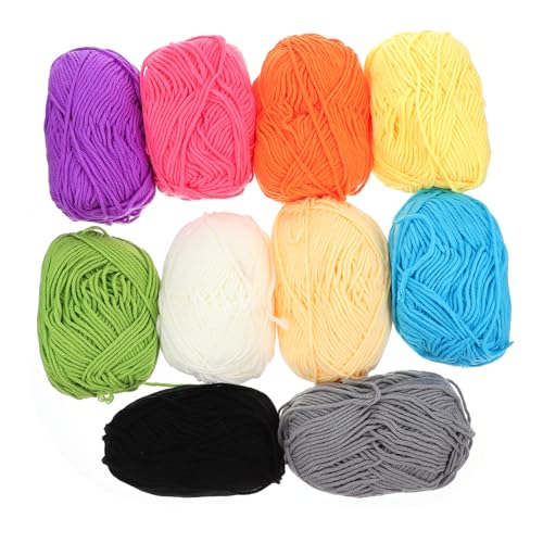 KOCKSHION 10 Stück Baumwollgarn Knäuel Professionelle Handstrickgarne Bunten Farben für Diy Projekte Geeignet für Schals Mützen und Accessoires KOCKSHION 10 Stück Baumwollgarn Knäuel Professionelle Handstrickgarne Bunten Farben für Diy Projekte Geeignet für Schals Mützen und Accessoires von KOCKSHION