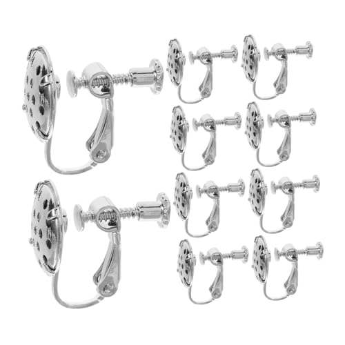 KOCKSHION 10 Stück Bolzenohrringe Ohrringzubehör machen DIY-Werkzeuge für Ohrringe Ohrenschmuck Schmuckversorgungen Ohrhaken selber machen DIY-Zubehör für Ohrringe Ohrringteile Metall Silber KOCKSHION 10 Stück Bolzenohrringe Ohrringzubehör machen DIY-Werkzeuge für Ohrringe Ohrenschmuck Schmuckversorgungen Ohrhaken selber machen DIY-Zubehör für Ohrringe Ohrringteile Metall Silber von KOCKSHION