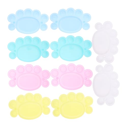 KOCKSHION 10 Stück Palettenpigment tragbare Palette Künstlerpalette Palette zum Malen Farbwannen zum Malen Farbhalterschale Make-up-Palettenmischer Aquarell-Palette Plastik KOCKSHION 10 Stück Palettenpigment tragbare Palette Künstlerpalette Palette zum Malen Farbwannen zum Malen Farbhalterschale Make-up-Palettenmischer Aquarell-Palette Plastik von KOCKSHION