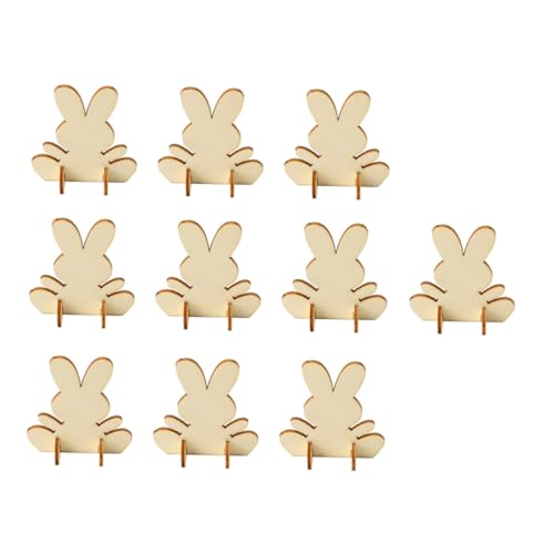 KOCKSHION 10 Stück Teiliges DIY Holz Hasenfiguren Naturbelassene Holzdekoration mit Präzisen Konturen Niedliches Kaninchen Design für Osterdeko und Ladenverschönerung Festliche KOCKSHION 10 Stück Teiliges DIY Holz Hasenfiguren Naturbelassene Holzdekoration mit Präzisen Konturen Niedliches Kaninchen Design für Osterdeko und Ladenverschönerung Festliche von KOCKSHION