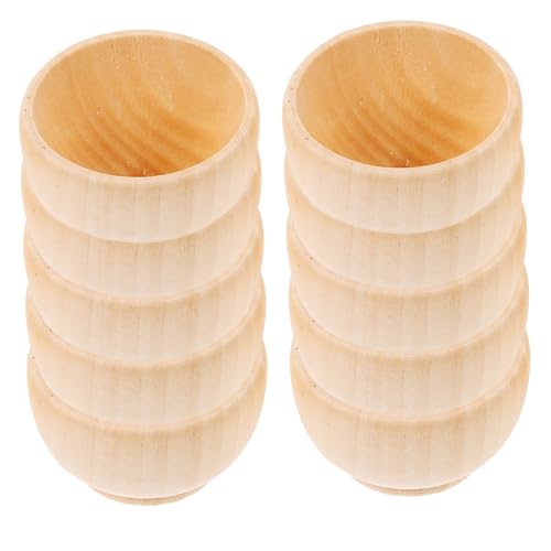KOCKSHION 10 Stück Teiliges Kleine Unbemalte Holzschalen aus Robustem Holz Fein Geschliffen DIY Bastelset für Bemalung und Dekoration für Kreativprojekte Partysnacks Camp und KOCKSHION 10 Stück Teiliges Kleine Unbemalte Holzschalen aus Robustem Holz Fein Geschliffen DIY Bastelset für Bemalung und Dekoration für Kreativprojekte Partysnacks Camp und von KOCKSHION