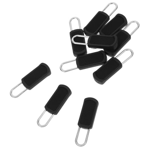 KOCKSHION 10 Stück Teiliges Metall Reißverschluss Zipper Puller Abnehmbare Zipper Ersatzköpfe für Jacken Koffer Rucksäcke Einfache Reparatur und Austausch von Reißverschlüssen Vielseitig von KOCKSHION