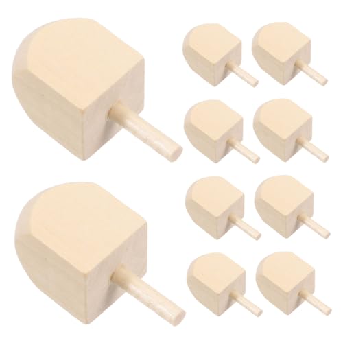 KOCKSHION 10 Stück Teiliges Unlackierte Holz Dreidels für Chanukka DIY Bastelset für Kreative Feiertagsdekorationen Geeignet für Erwachsene Robustem Holz Gefertigt KOCKSHION 10 Stück Teiliges Unlackierte Holz Dreidels für Chanukka DIY Bastelset für Kreative Feiertagsdekorationen Geeignet für Erwachsene Robustem Holz Gefertigt von KOCKSHION